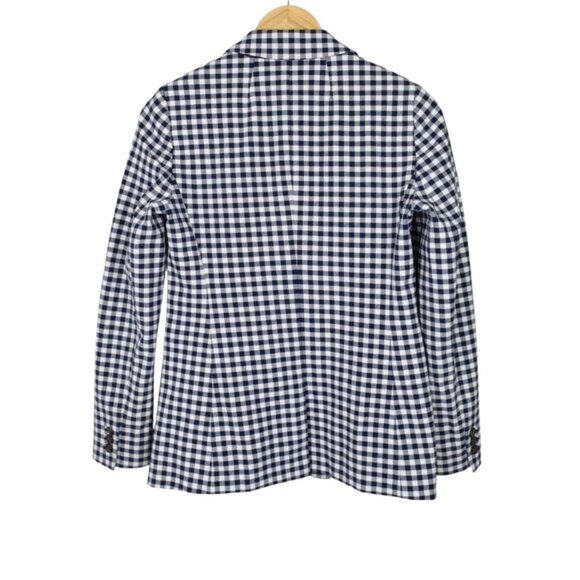 J. CREW PARKE BLAZER IN GINGHAM NAVY - Picture 6 of 9